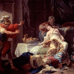 Lagrenee-Louis-Jean-Francois-Cléopâtre-expirant-1755