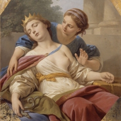 Lagrenee-Louis-Jean-Francois-L-a-mort-de-Cléopâtre-ca-1750