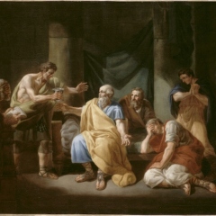 Watteau-Francois-Louis-Joseph-La-mort-de-Socrate-1787