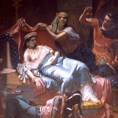 Lassale-Bordes-Gustave-La-m-ort-de-Cléopâtre-ca-1840