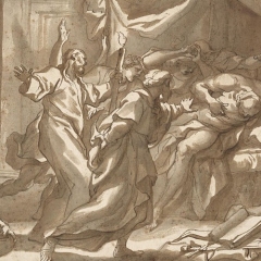 Piola-Paolo-Gerolamo-la-mort-de-socrate-ca-1699-encre