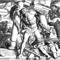 Engraving by Julius Schnorr von Carolsfeld (March 26, 1794 - May 24, 1872)