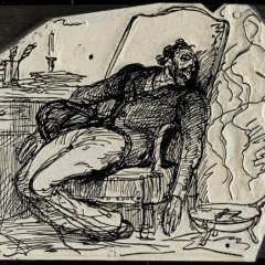 Huard-Charles-Raoul-Nathan-tente-de-se-suicider-ca-1930-estampe