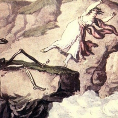 Rowlandson-Thomas-suicidee-faisant-le-travail-de-la-mort-1815