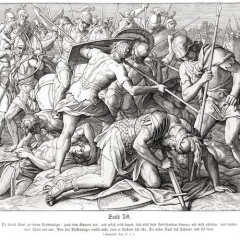 Schnorr-von-Carolsfeld-la-mort-de-Saül-1850