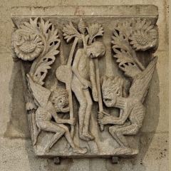 Gislebert-Le-suicide-de-Judas-cathédrale-dAutun-XIIe