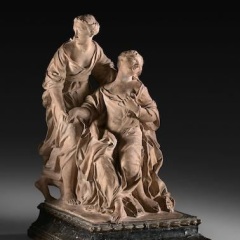 Mazzuoli-Giuseppe-La-mort-de-Cléopâtre-1713-Terracota